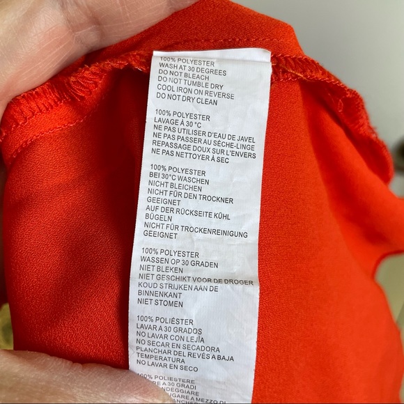 Boho Nasty Gal Jacket/Blouse Orange Button Up Lightweight Summer 4 Size New - Picture 13 of 13